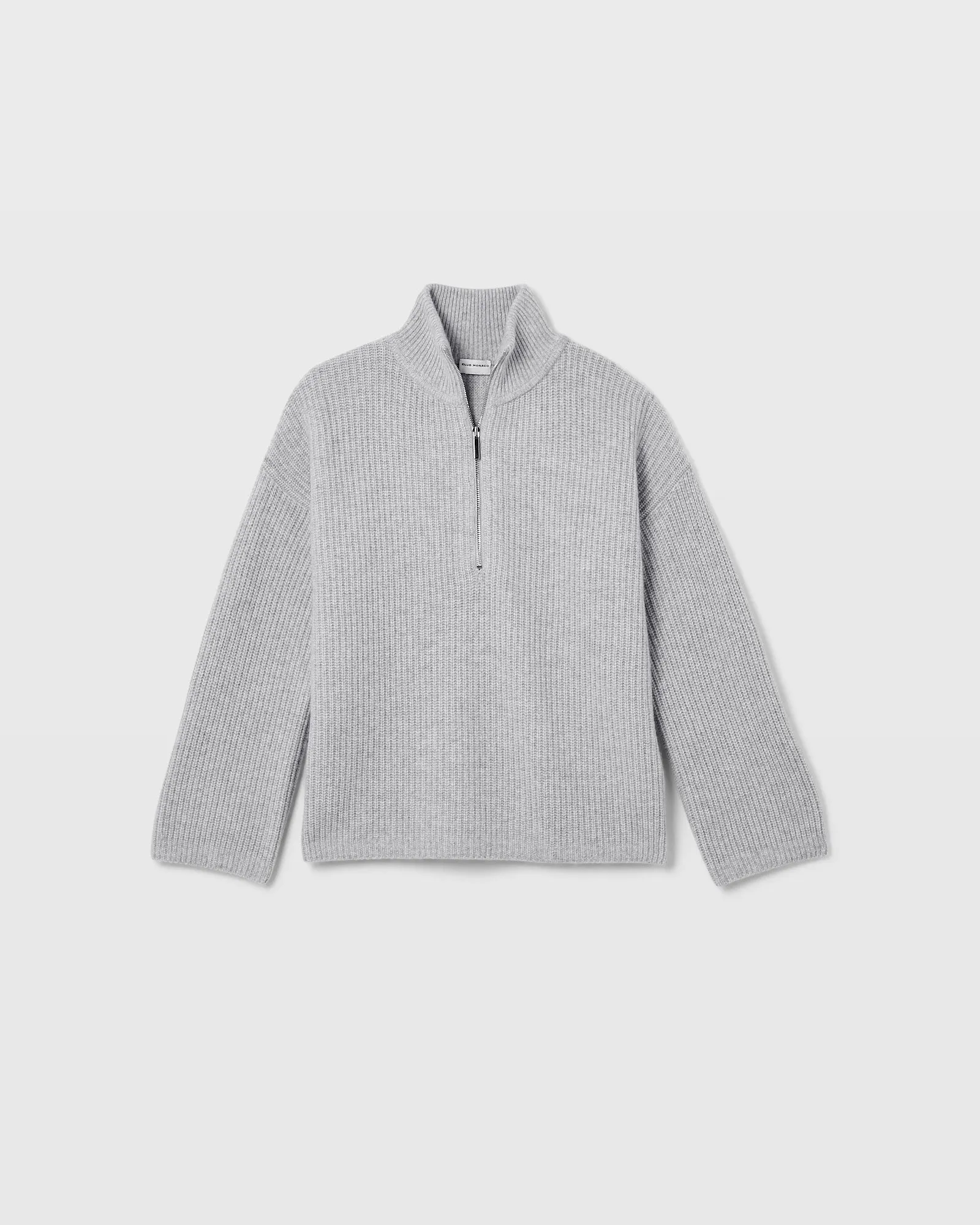 Relaxed Cashmere Quarter-Zip Sweater