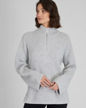 Relaxed Cashmere Quarter-Zip Sweater