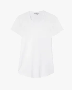 Sheer Slub Crew Neck Tee