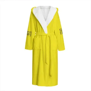 Sixty Eight 93 Logo Black Lemonade Unisex Flannel Hooded Bathrobe