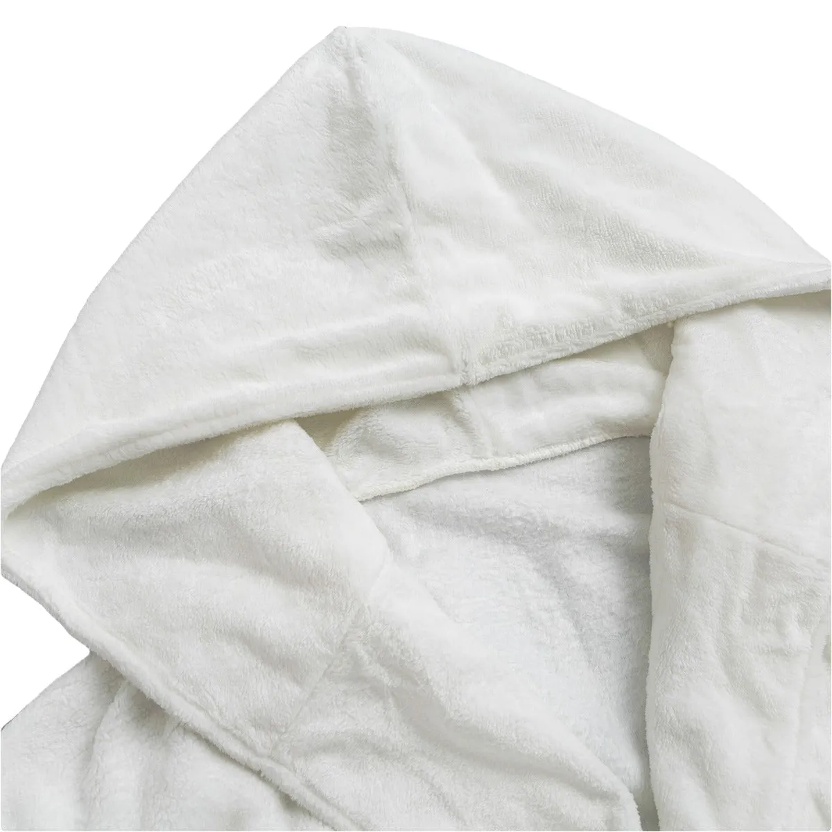 Sixty Eight 93 Logo Black White Unisex Flannel Hooded Bathrobe