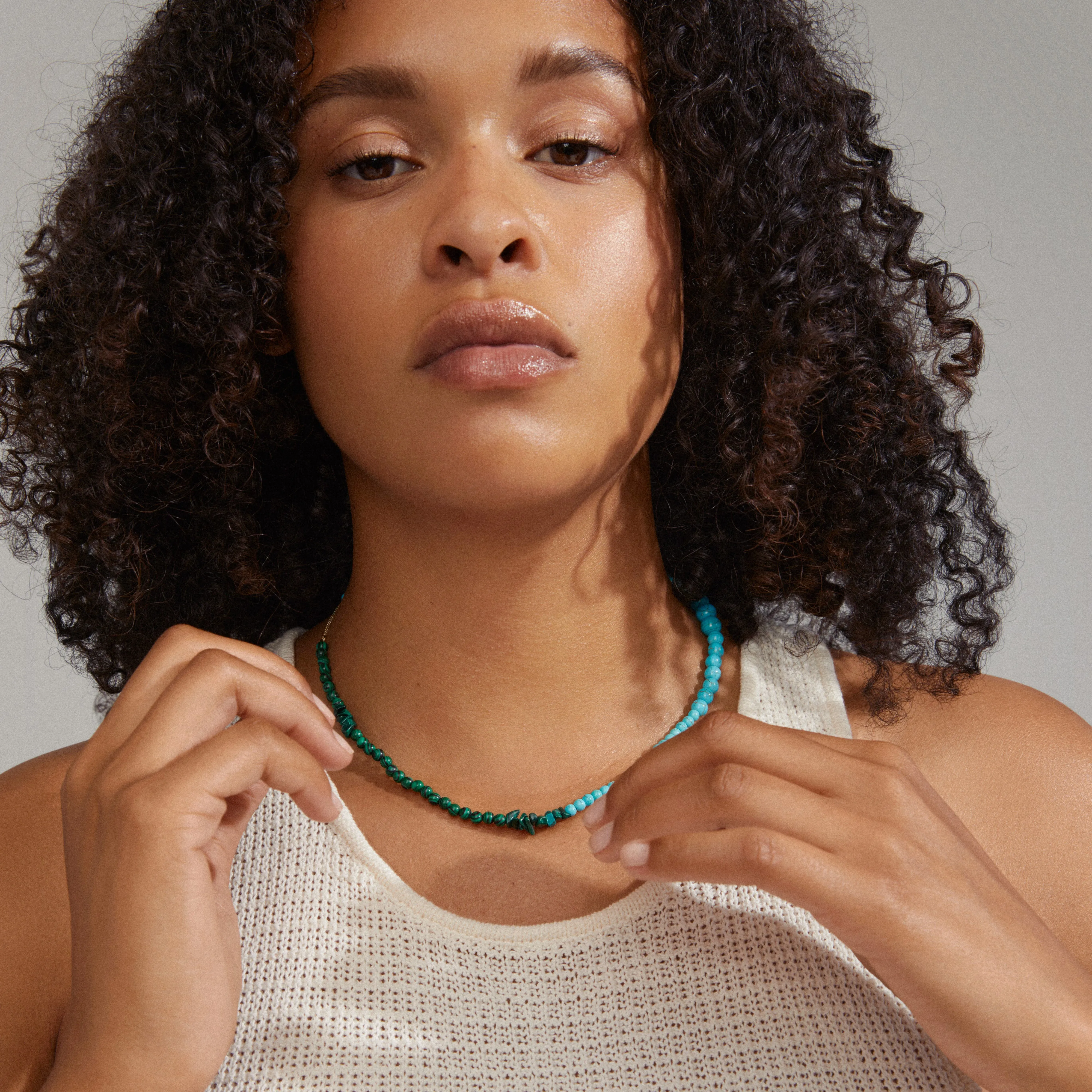 SOULMATES necklace blue/gold-plated