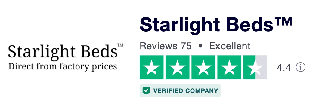 Starlight Beds™ 7.25" Deep Best Seller Memory Foam Luxurious Cool Touch Top Panel Grey Border Spring Mattress