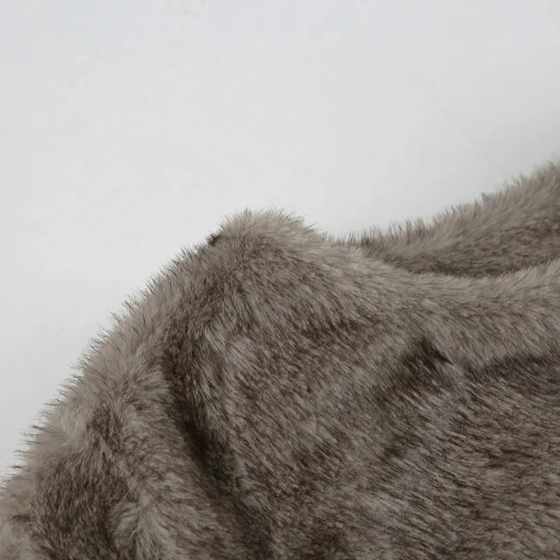 TAVIMART  -  Casual Solid Furry Coats Women Winter Warm Basic Loose Long Sleeve Jackets Fashion Streetwear Korean Style Ladies