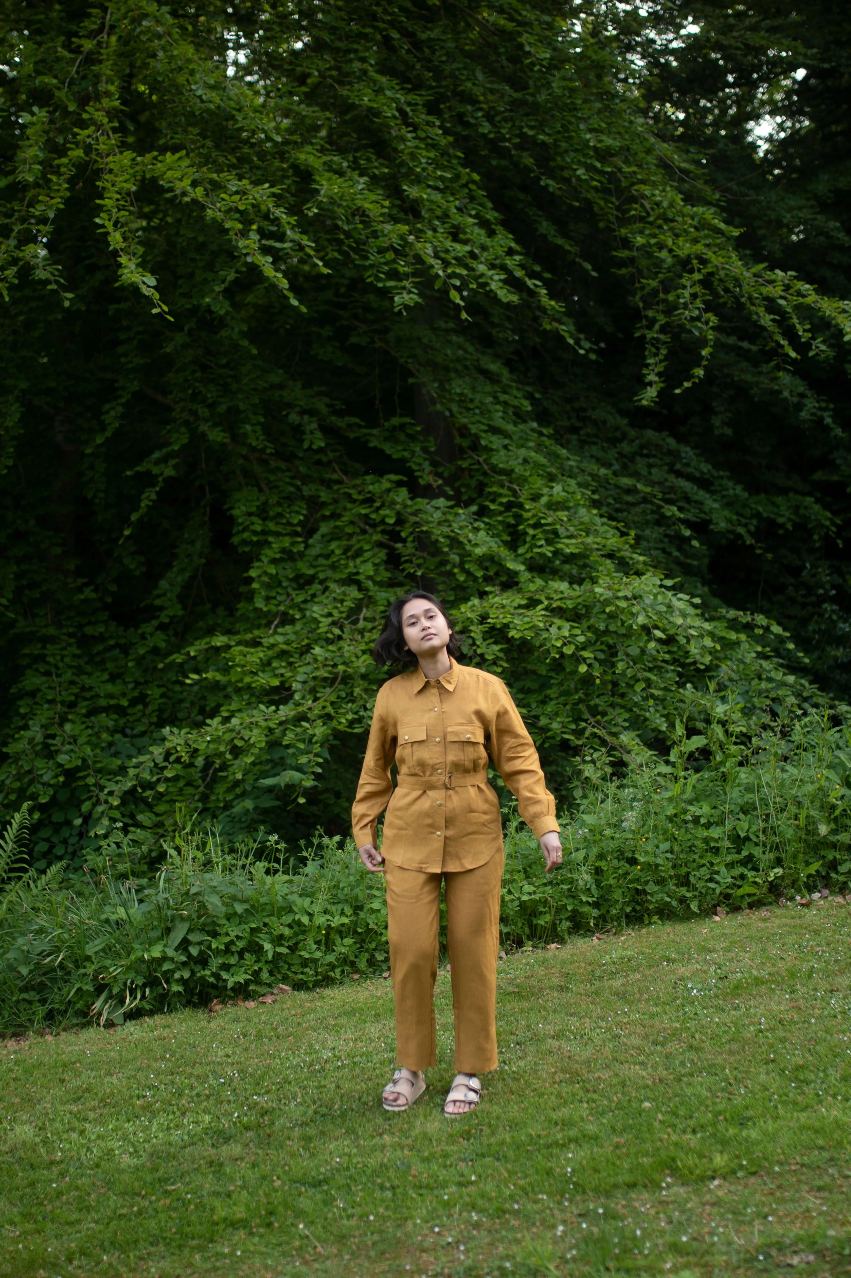 The Terra Tribe Mustard Arizona Relaxed Shirt
