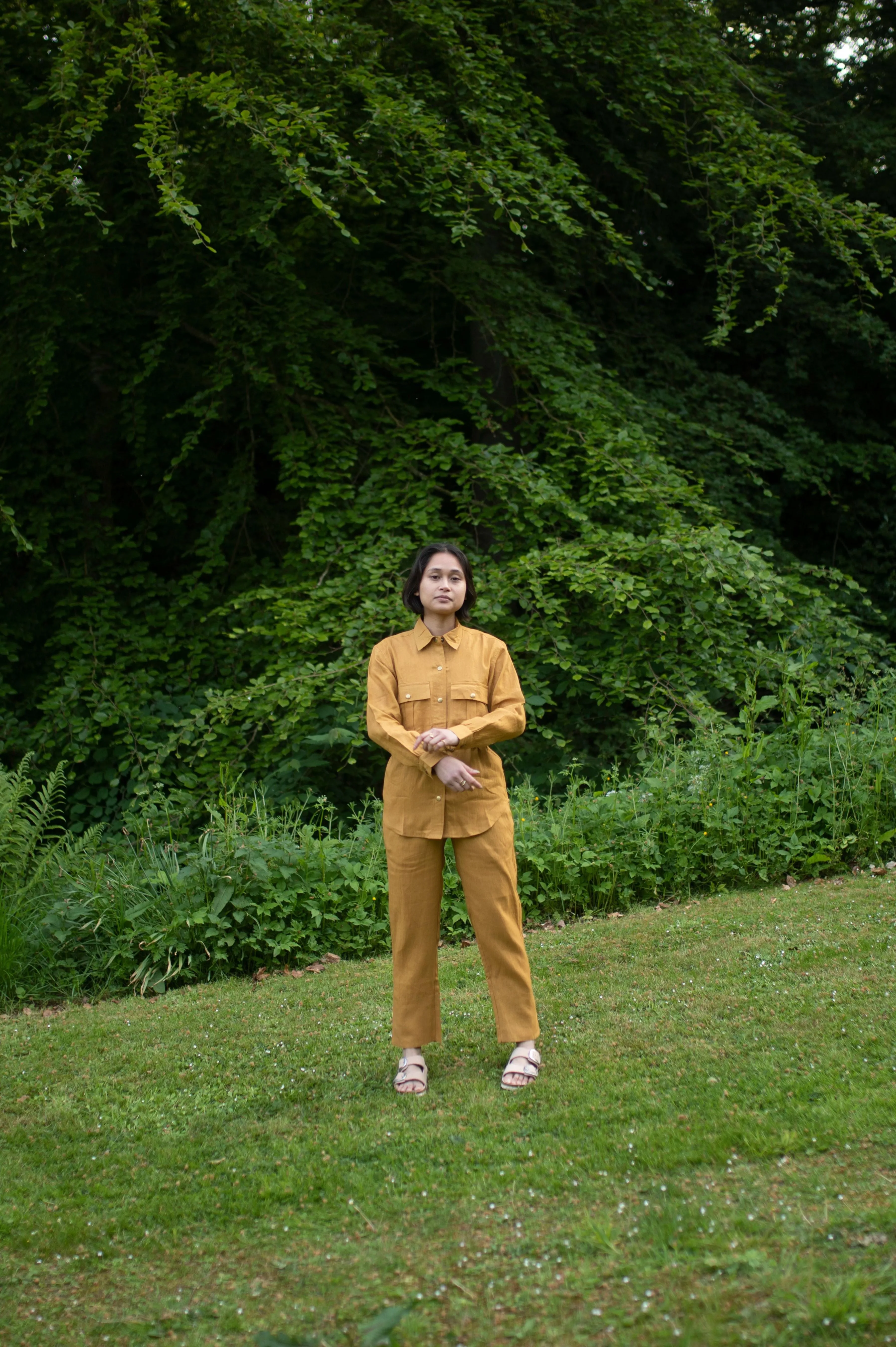 The Terra Tribe Mustard Arizona Relaxed Shirt