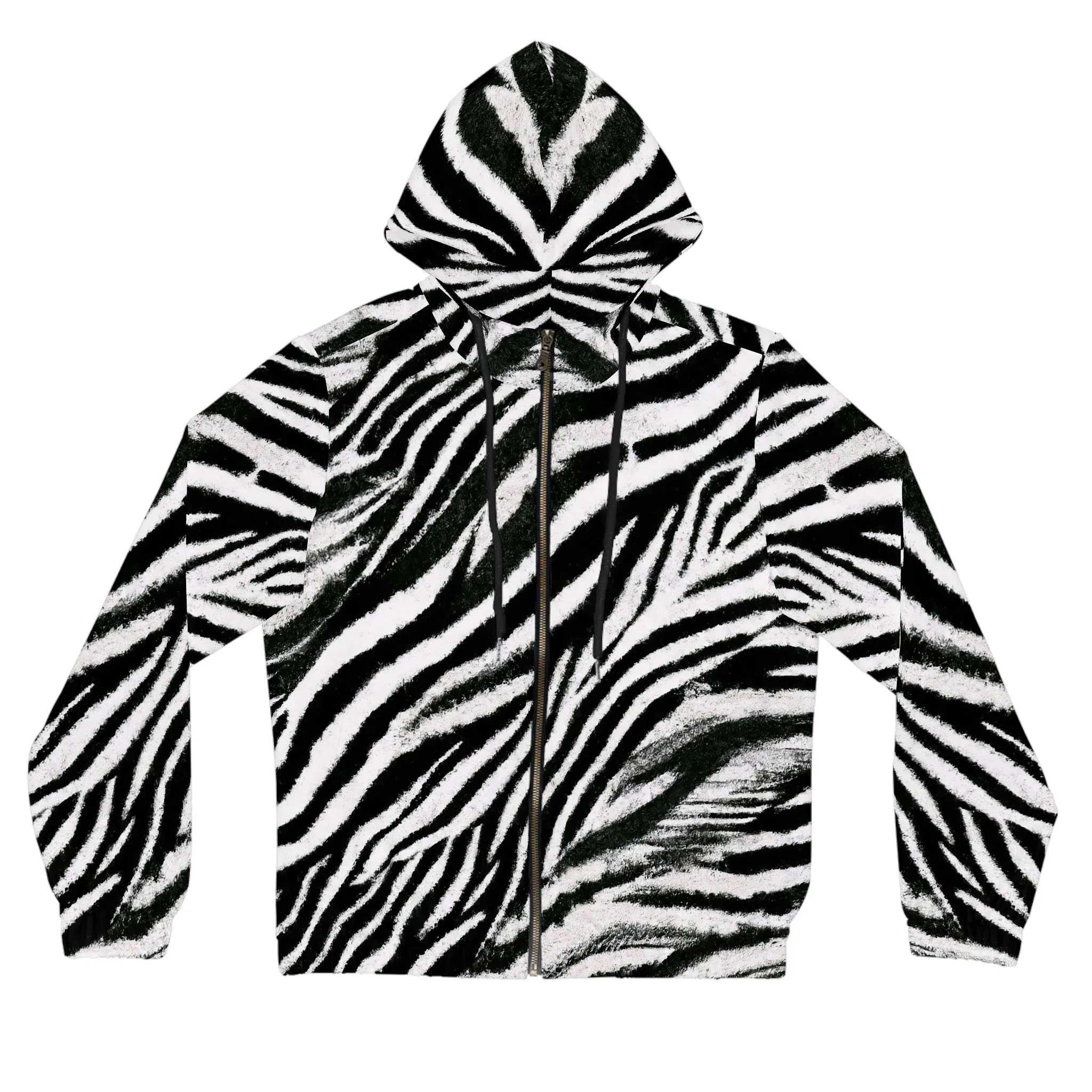 Vampire Art Grunge Zebra Women’s Full-Zip Hoodie