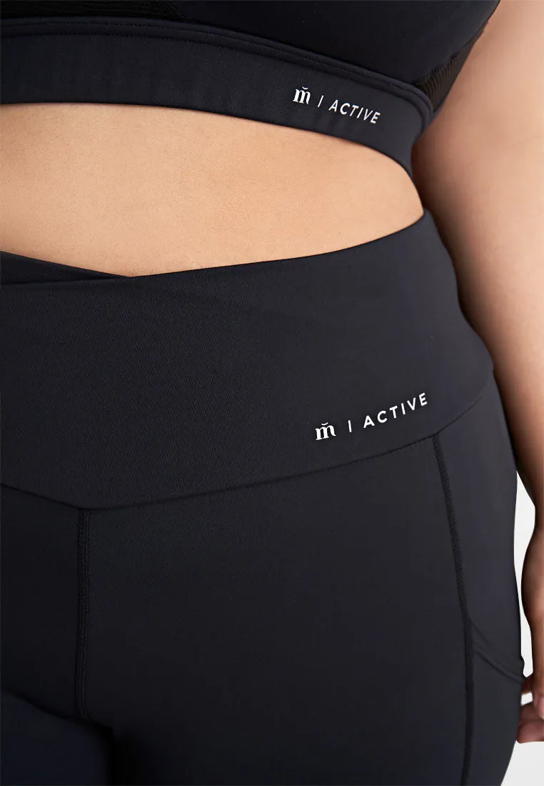 Vigor Cross Over Waist Active Bootcut Leggings