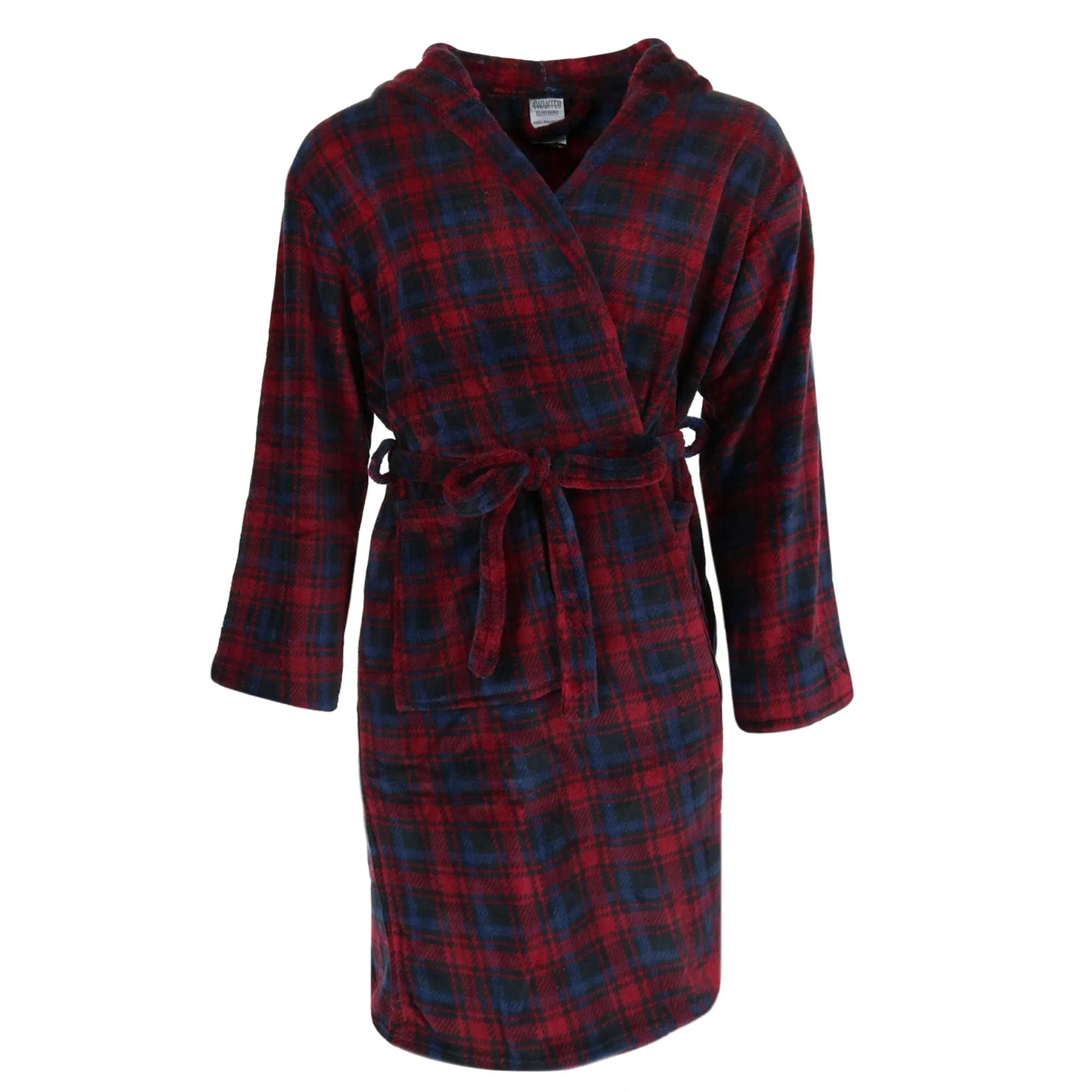 Wanted Men's Fleece Hooded Flannel Robe