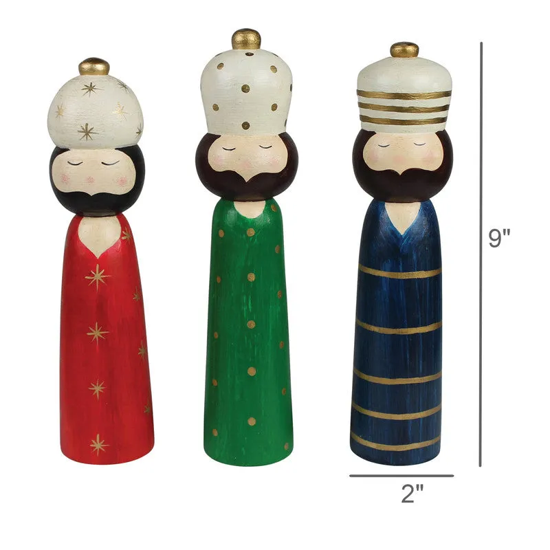 We Three Kings, Wood - Set of 3