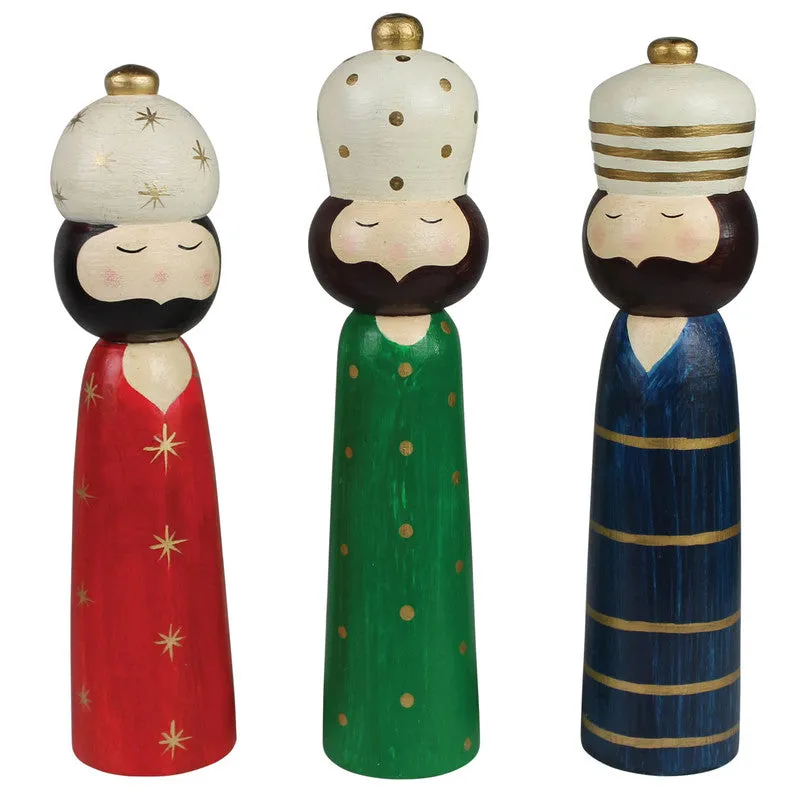 We Three Kings, Wood - Set of 3